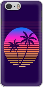 Capa Classic retro 80s style tropical sunset for Iphone 6 4.7