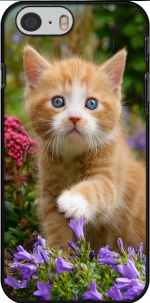 Capa Cute ginger kitten in a flowery garden, lovely and enchanting cat for Iphone 6 4.7