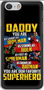 Capa Daddy You are as smart as iron man as strong as Hulk as fast as superman as brave as batman you are my superhero for Iphone 6 4.7