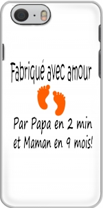 Capa Fabriquer avec amour Papa en 2 min et maman en 9 mois for Iphone 6 4.7