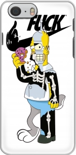 Capa Home Simpson Parodie X Bender Bugs Bunny Zobmie donuts for Iphone 6 4.7