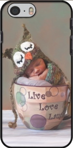 Capa Painting Baby With Owl Cap in a Teacup for Iphone 6 4.7