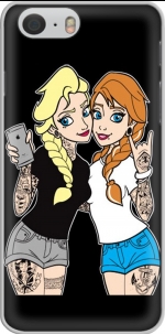 Capa Sisters Selfie Tatoo Punk Elsa Anna for Iphone 6 4.7