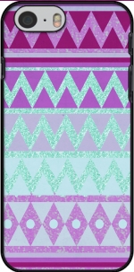 Capa Tribal Chevron in pink and mint glitter for Iphone 6 4.7