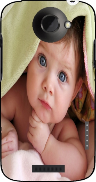 Capa HTC One X com imagens baby