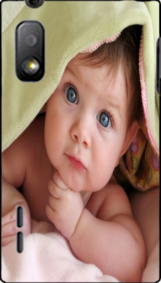 Capa LG Optimus L5 com imagens baby