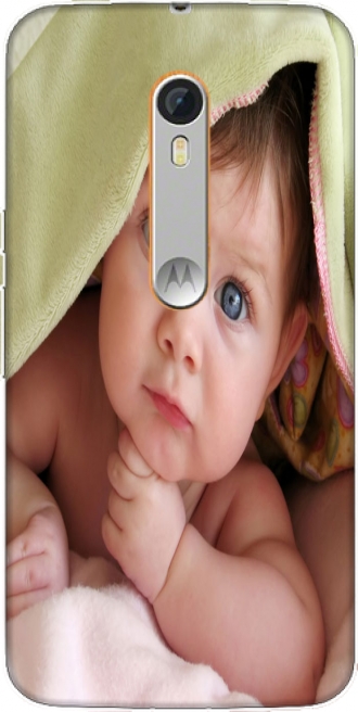 Capa Motorola Moto X Style com imagens baby