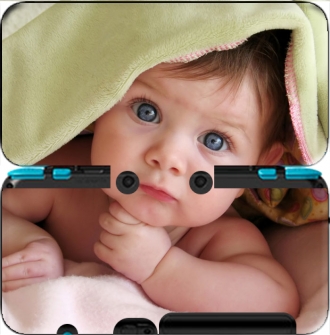 Capa New Nintendo 2DS XL com imagens baby