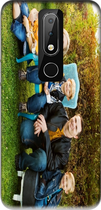 Silicone Nokia 6.1 Plus (Nokia X6) com imagens family