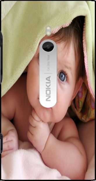 Capa Nokia Lumia 800 com imagens baby