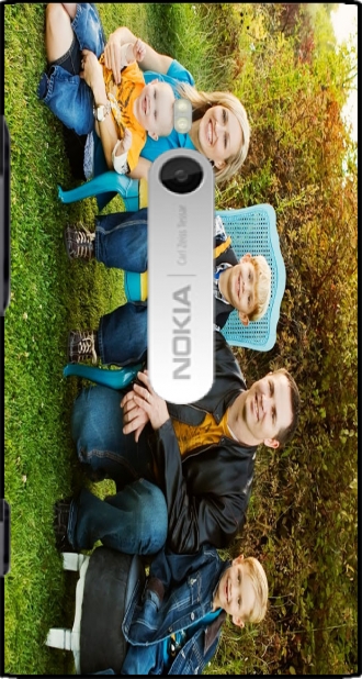 Capa Nokia Lumia 800 com imagens family