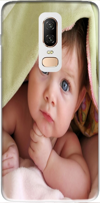 Capa OnePlus 6 com imagens baby