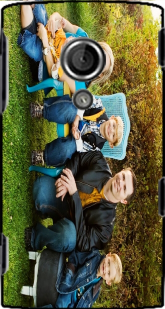 Capa Sony-Ericsson XPERIA X10 com imagens family